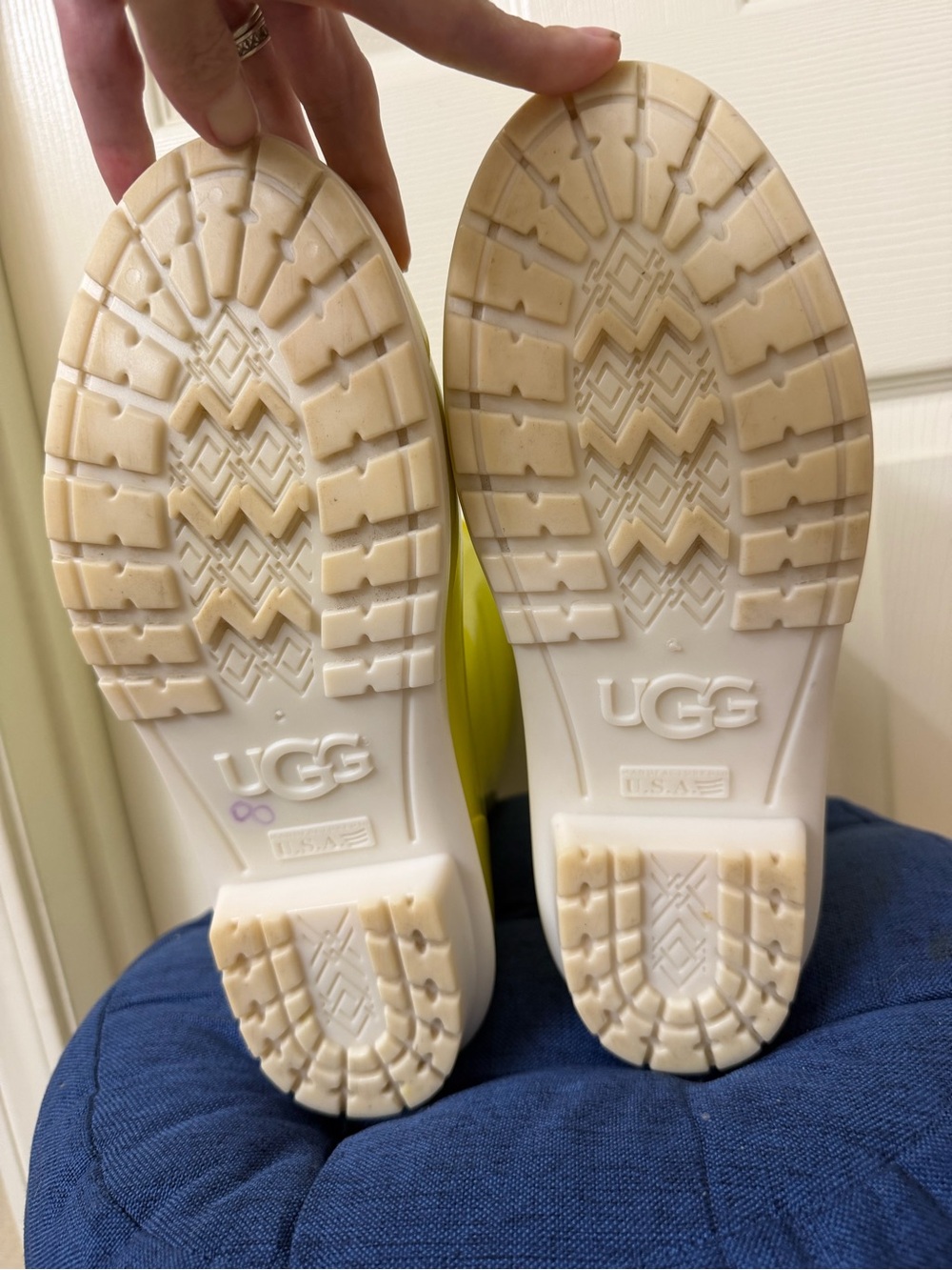 UGG Bright Yellow Waterproof Rain Boots - Picture 6 of 9